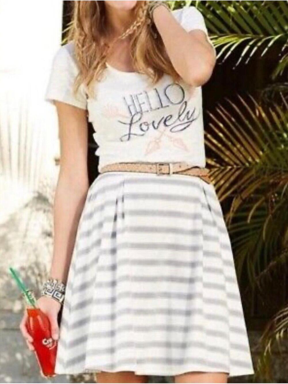 Matilda Jane Women's Hello Lovely Tee Shirt Small